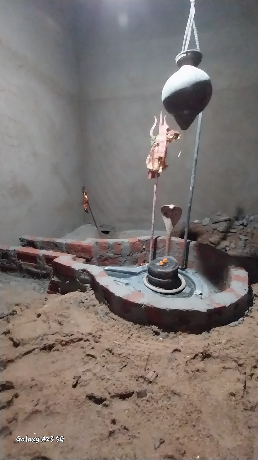 Close-up of Shiva Lingam